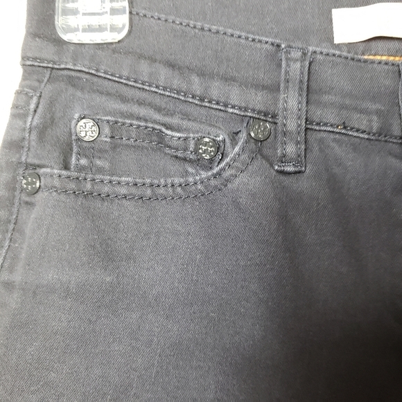 Tory Burch Stretch Slim Fit Straight Leg Jeans-Size 24 - Picture 3 of 9